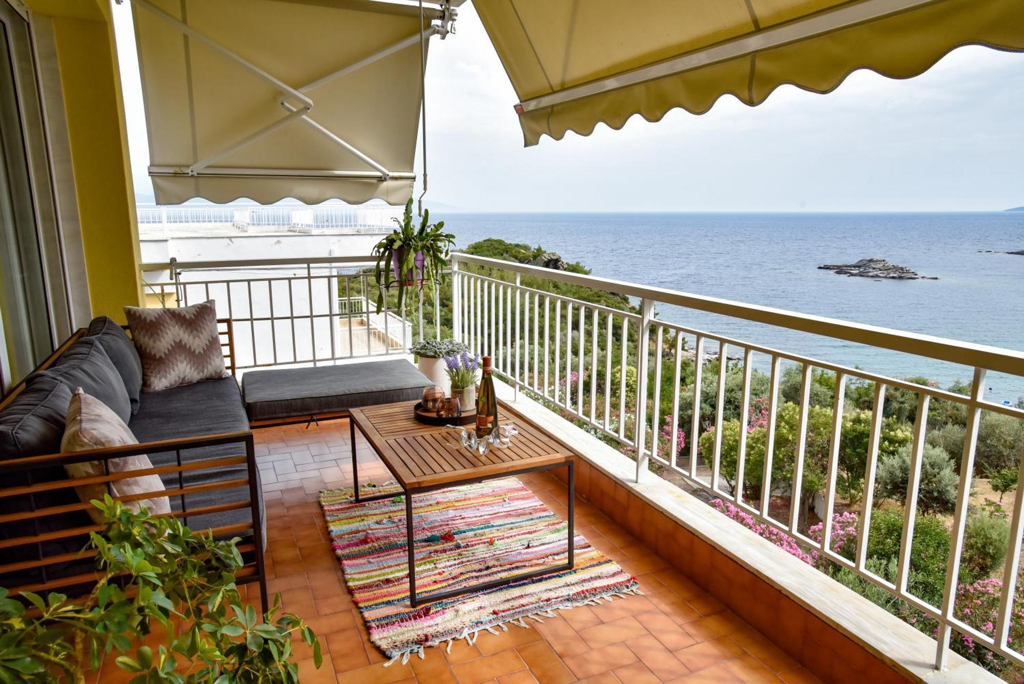 Beach Apartment PalaiónTsiflíkion Exteriör bild